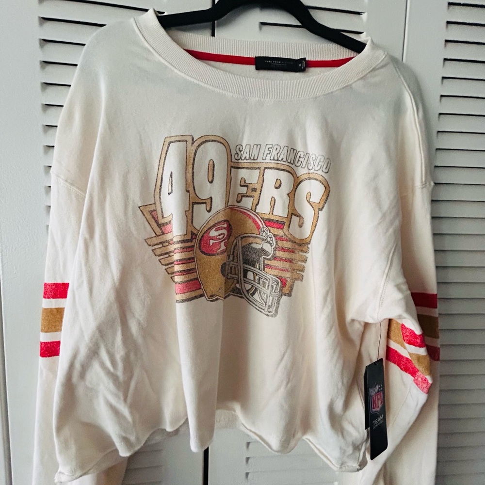 San Francisco 49ers Vintage Cream Sweatshirt